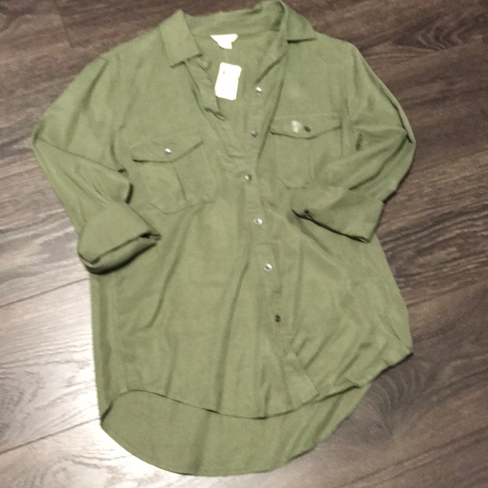 Green blouse